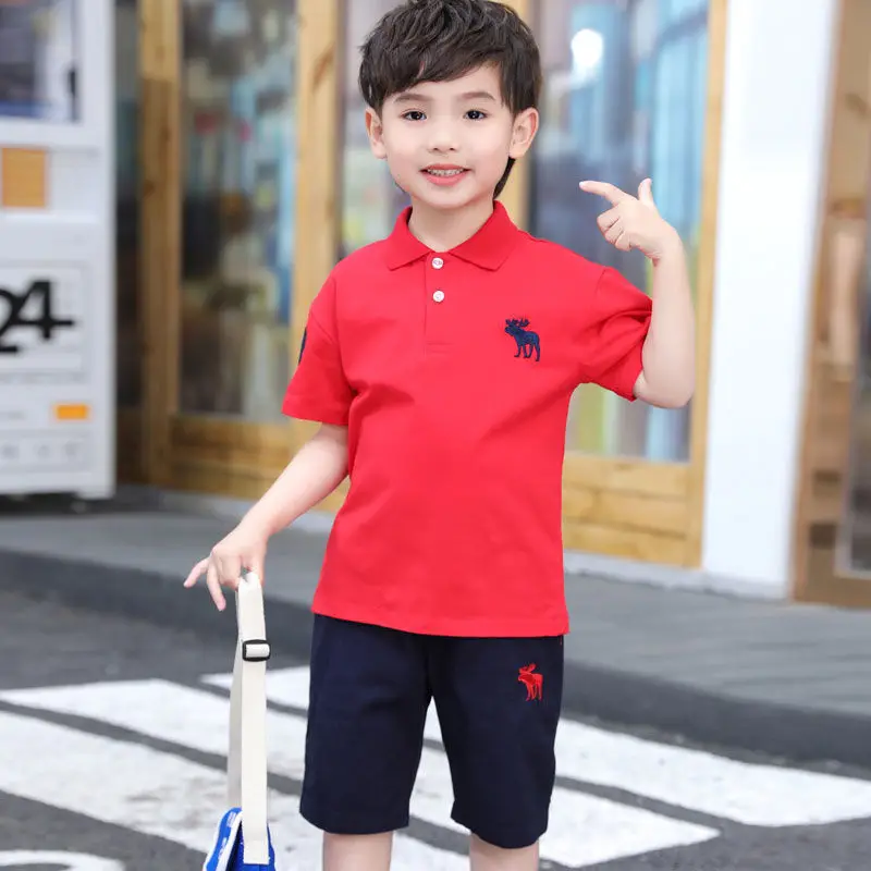Boys Polo Shirts Kids 100% Cotton Short Sleeved T-shirt Grils Cartoon Printed Blouses Summer 2-8 Years Childrens's Clothing 6 Boys Polo Shirts Kids 100% Cotton Short Sleeved T-shirt Grils Cartoon Printed Blouses Summer 2-8 Years Childrens's Clothing