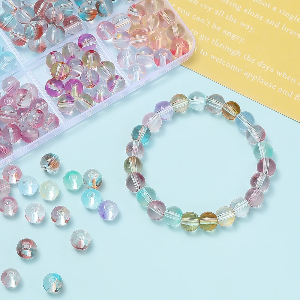 Qw Verschillende grootte witte imitatie parel kralen ronde losse spacer kralen voor sieraden maken DIY ketting armband sieraden vinden D1124 (Item Diameter : 8mm 120pcs