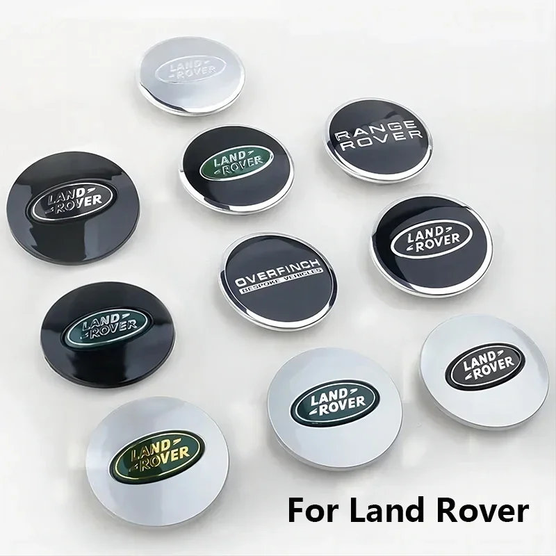 4pcs 62mm Car Styling Car Wheel Center Hub Cap Covers Badge for Landrover SVR Discovery Velar Evoque Range Rover L322 L405 L551
