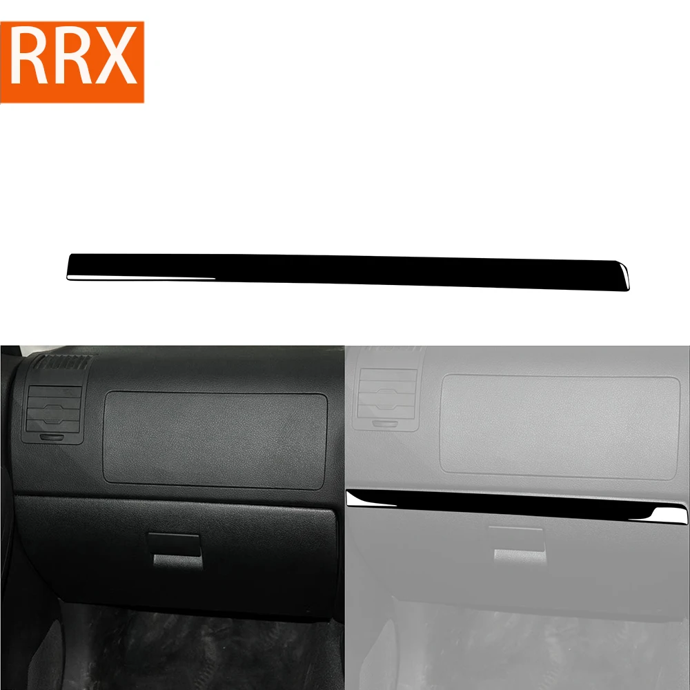 

For Hummer H3 2007 2008 2009 2010 Copilot Glove Box Dashboard Trim Strip Cover Piano Black Stickers Car Interior Accessories