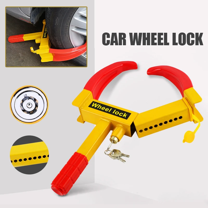Car Wheel Clamp Boot Tire Tyre Claw Anti Theft Lock For Auto Trailer