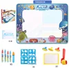 100x80CM Magic Water Drawing Mat Coloring Doodle with Reusable Magic Pens Montessori Painting Board Educational Toys Kids Gifts 2