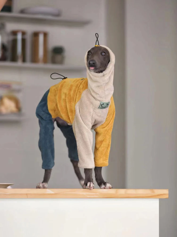 

Lingti Whitbit Slender Dog Bellington Winter Clothing Winter Thickened Four legged Clothing Fashion New Pet Clothing