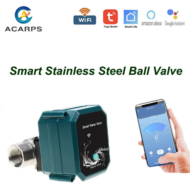 WIFI Smart Watering Timer Stainless Steel Ball Valve Volume Adjustment Smart Switch stainless Steel Ball Valve Works With Alex