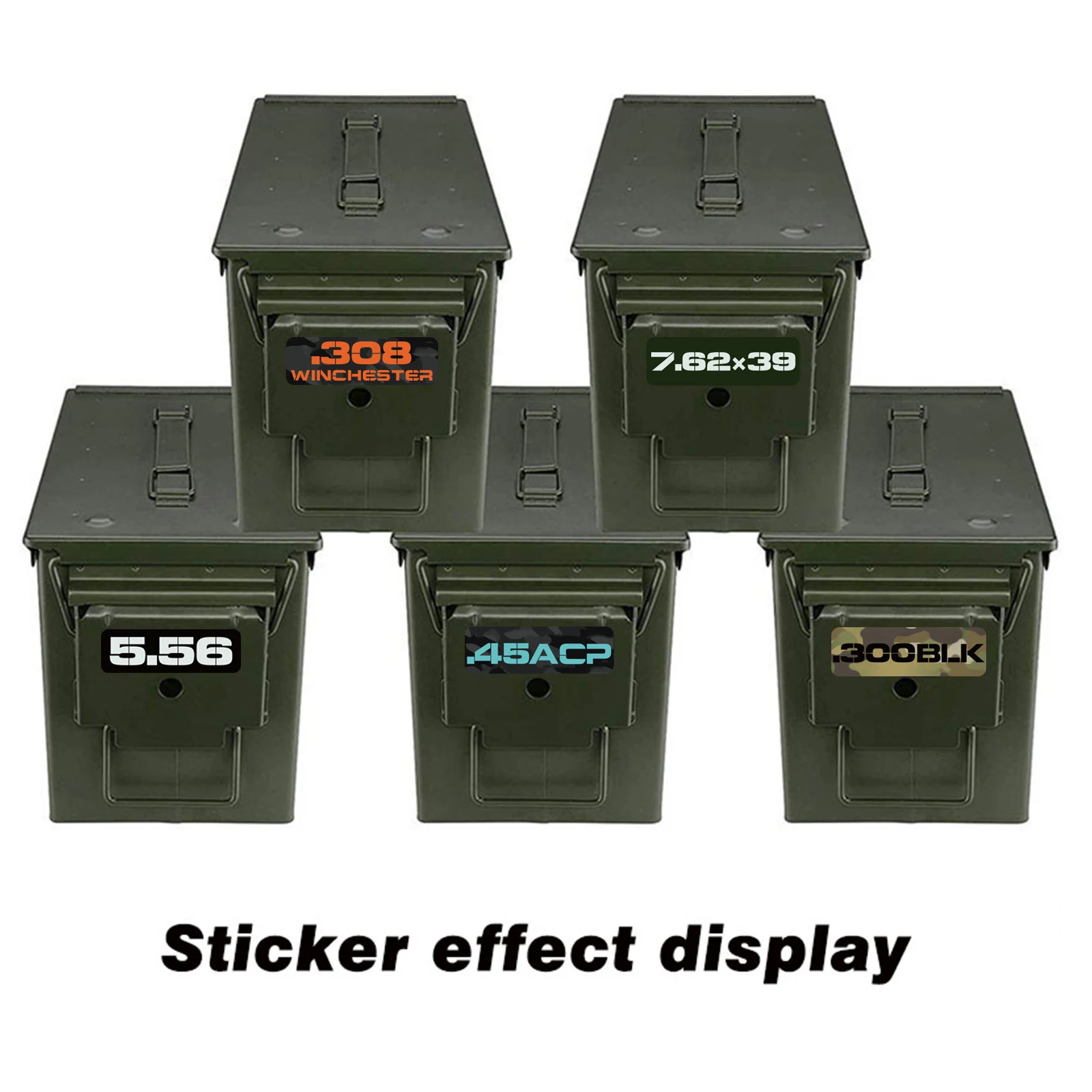 Ammo Can Decals 5.56-4 Ammo Can Stickers 5.56 Ammo Can Labels Olive Drab OD 