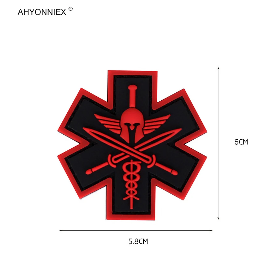 Crusader Cross PVC Patch with velcro Airsoft