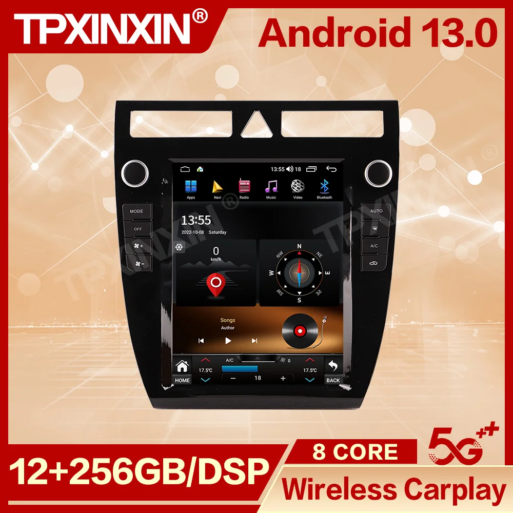 

12+256GB Android 13 Carplay Radio Coche With Bluetooth For Audi A6 1999 2000 2001 2002 2003 GPS Automotive Multimedia GPS Player