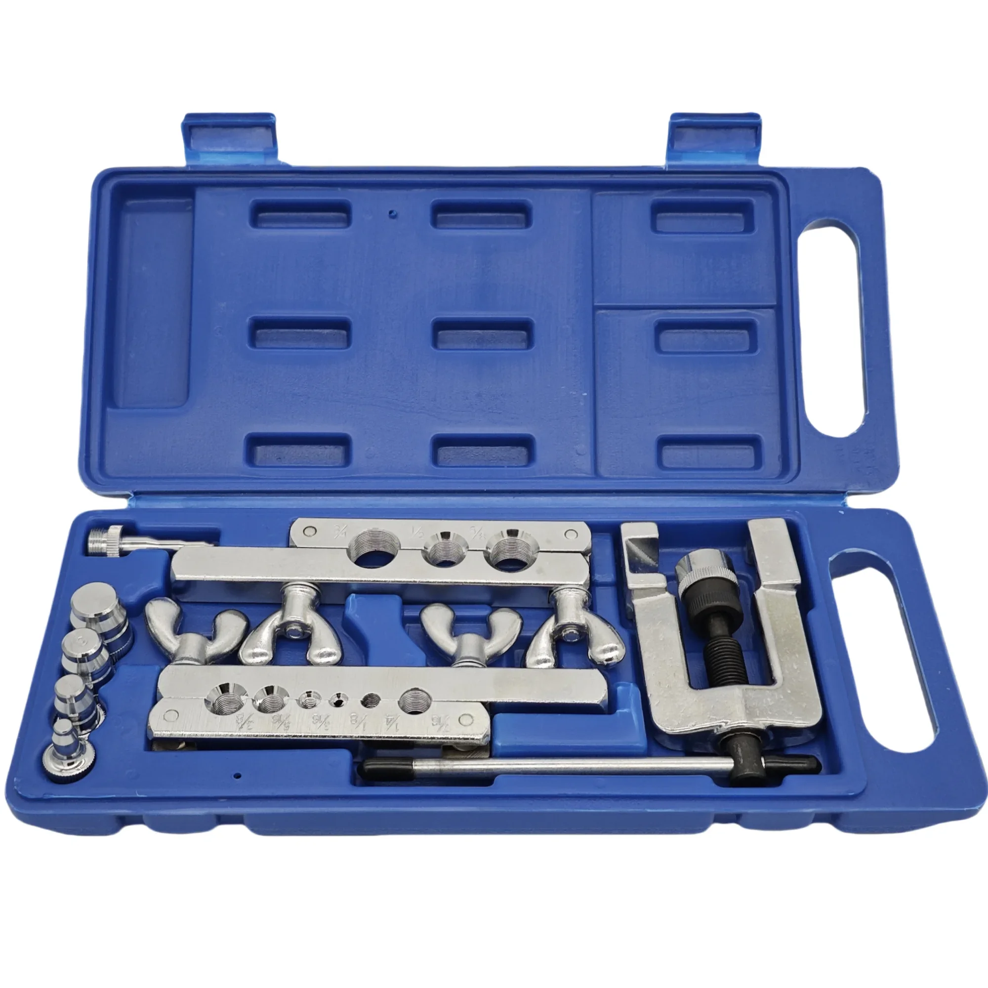 כלי הצפה יחיד & ערכת כלי swaging עבור hvac, צינורית, צינור נחושת מהבהב עם חותך צינורית ברגים ראצ 'ט, 45 מעלות