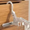 Portable Foldable Travel Hanger Folding Clothes Drying Rack Travel Hangers Hanging Rack with 5 Holes for Hotel Camping Travel 2