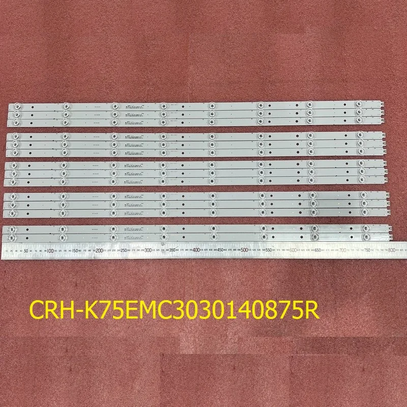 14 Pz/Set Striscia Led Per Tv 75 Uf2500 75 Ug6550G 75 Ugx3550 Crh-K75Emc3030140875R Crh-K75Emc3030140869Q Jl.D75081330-114As-M