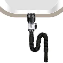Flexible Drainage Tube Universal Sink Sewer Pipe P-Trap Hose Sink Pipe Basin Installation For Bathroom Kitchen Accessories