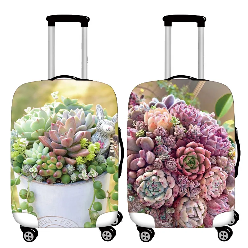

Thicken Elastic Luggage Cover Profusion Colorful Plant Baggage Cover for 19-32 Inch Suitcase Case Dust Cover Travel Accessories