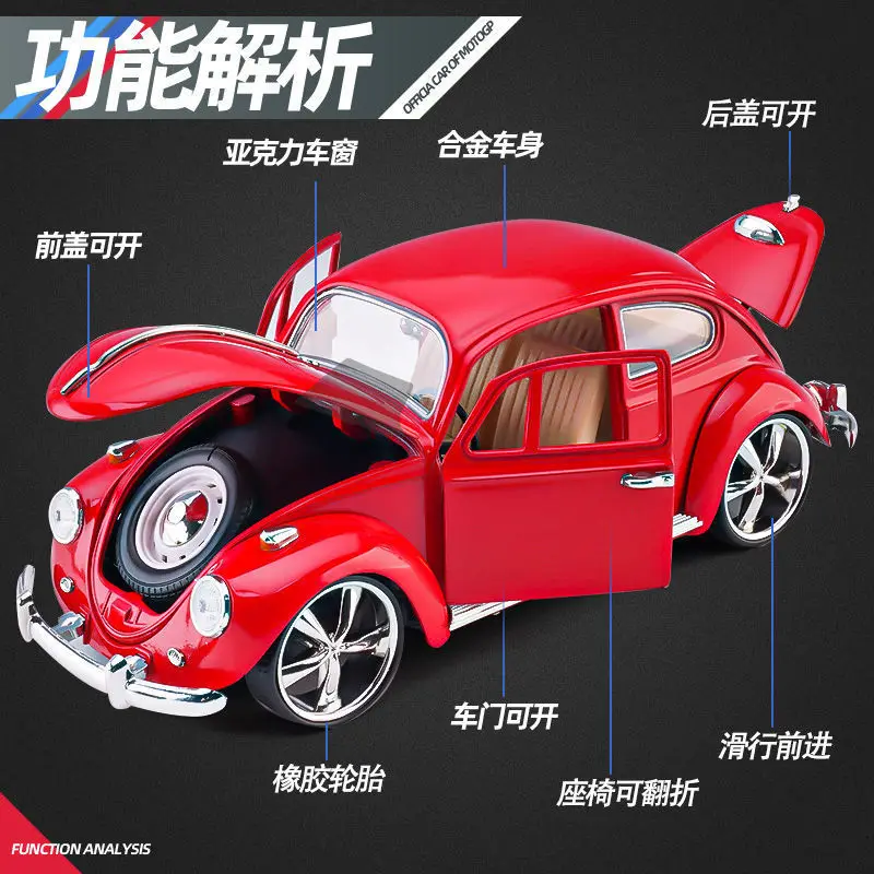 

Литая под давлением классическая модель автомобиля из искусственного сплава 1:18, Коллекционная модель, украшение для мальчика, подарок, бесплатная доставка