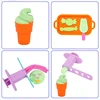 DIY Ice Cream Playdough Mold Plastics Play Dough Accessories For Children Kids Cute Animal Popsicle Plasticine Clay Mould Toys 6