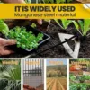Iron Hardened Hollow Hoe Handheld Weeding Rake Planting Vegetable Farm Garden Tools Agriculture Tool Weeding Accessories 3