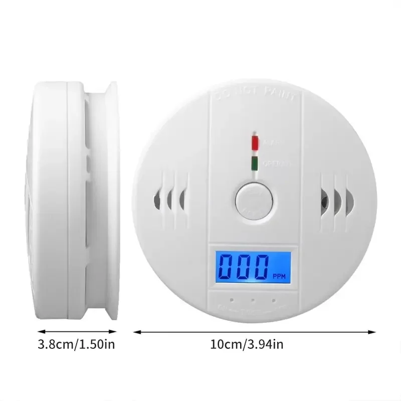 Carbon Monoxide Detector PPM LCD Display Warning Alarm Wireless CO Leak Detector Fire 85dB Sound Alarm Smart Home Protection