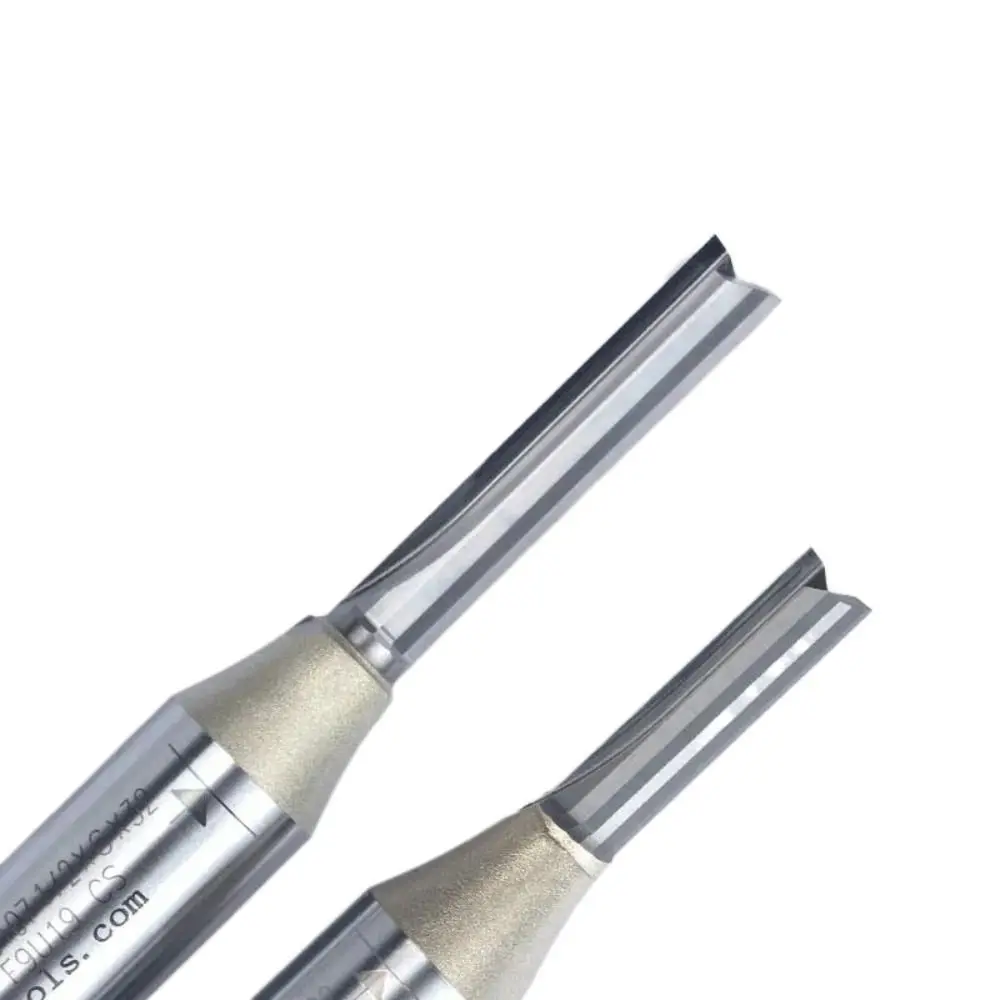Wood Milling Cutter Carbide Straight Slot Milling Cutter 1/2 Shank 2 Flute End Mill Straight End Mill Woodworking