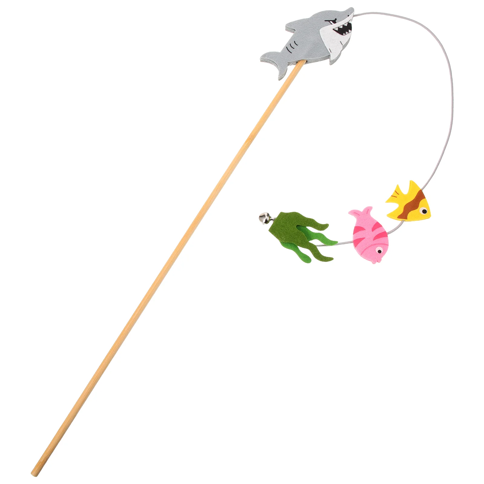 

Cat Teaser Wand Toy Interactive Teasing Stick Toy Fishing Rod Toy Cat Toy Portable Cat Tease Wand