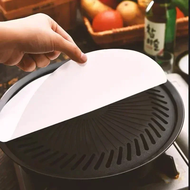 

Silicone Cooking Round Oil Paper Of Temperature High Pcs Baking Non Pan Frying Oven Lining Stick Resistance 100 Air