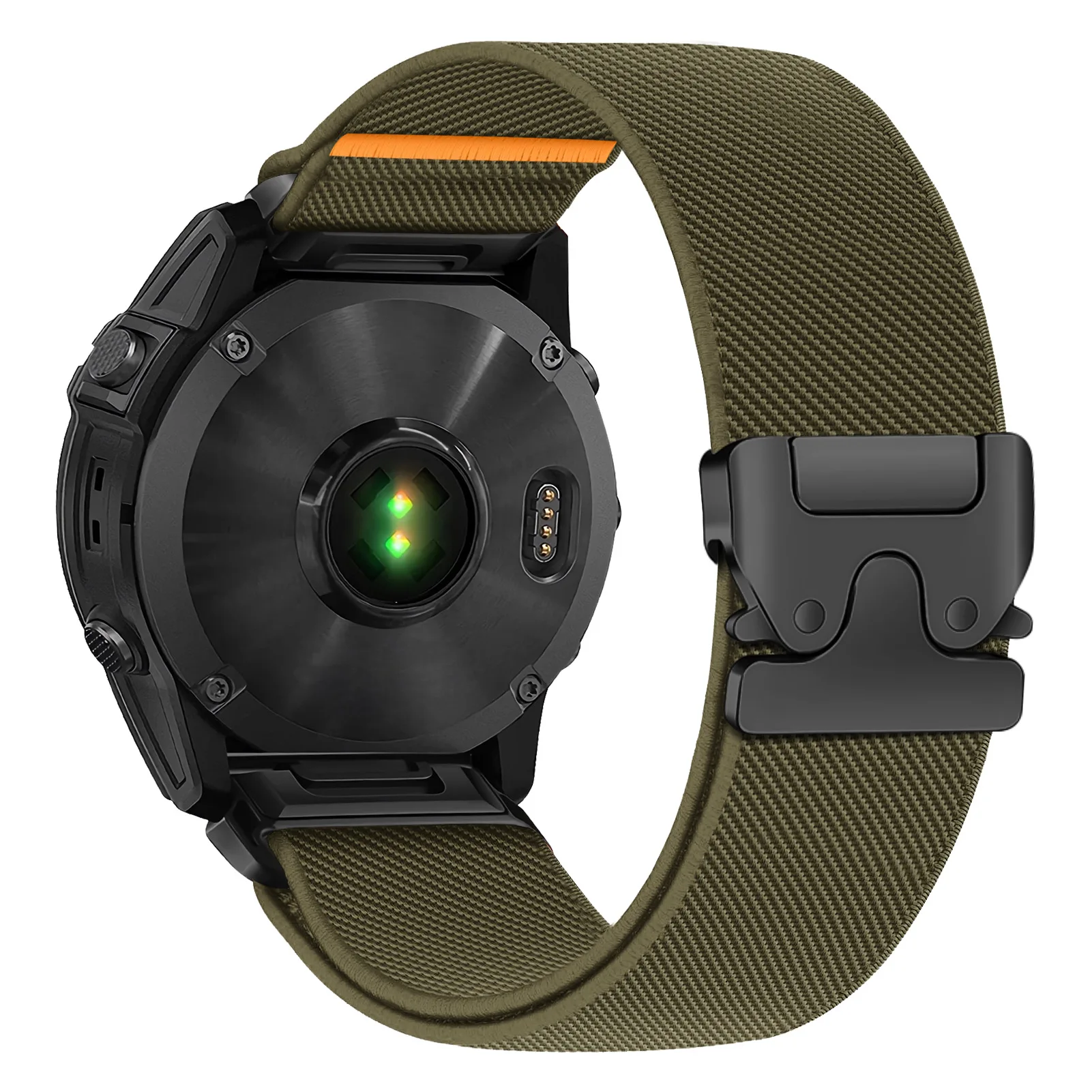 Elastic Nylon Strap with Parachute Buckle - Versatile Quickfit Band, Available in Multiple Sizes