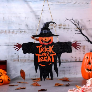 Halloween Wooden Trick-or-Treat Sign 1