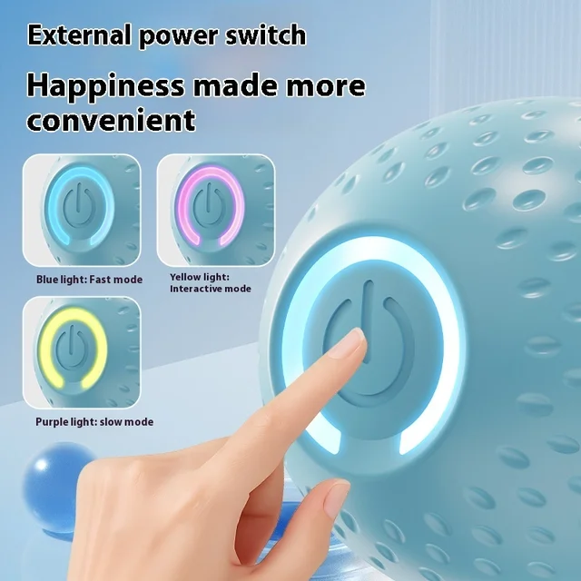 Smart Dog Toy Ball Electronic Pet Interactive Toy 3 Modes Moving Ball Rope USB Automatic Moving Bouncing for Puppy Chew Products 6