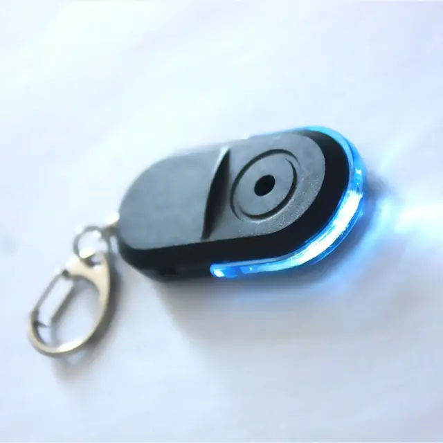 Mini Smart Anti-Lost Key Finder Car Key Locator Keychain with LED Light Whistle Sound Portable Wallet Phone Locator Alarm Sensor 2