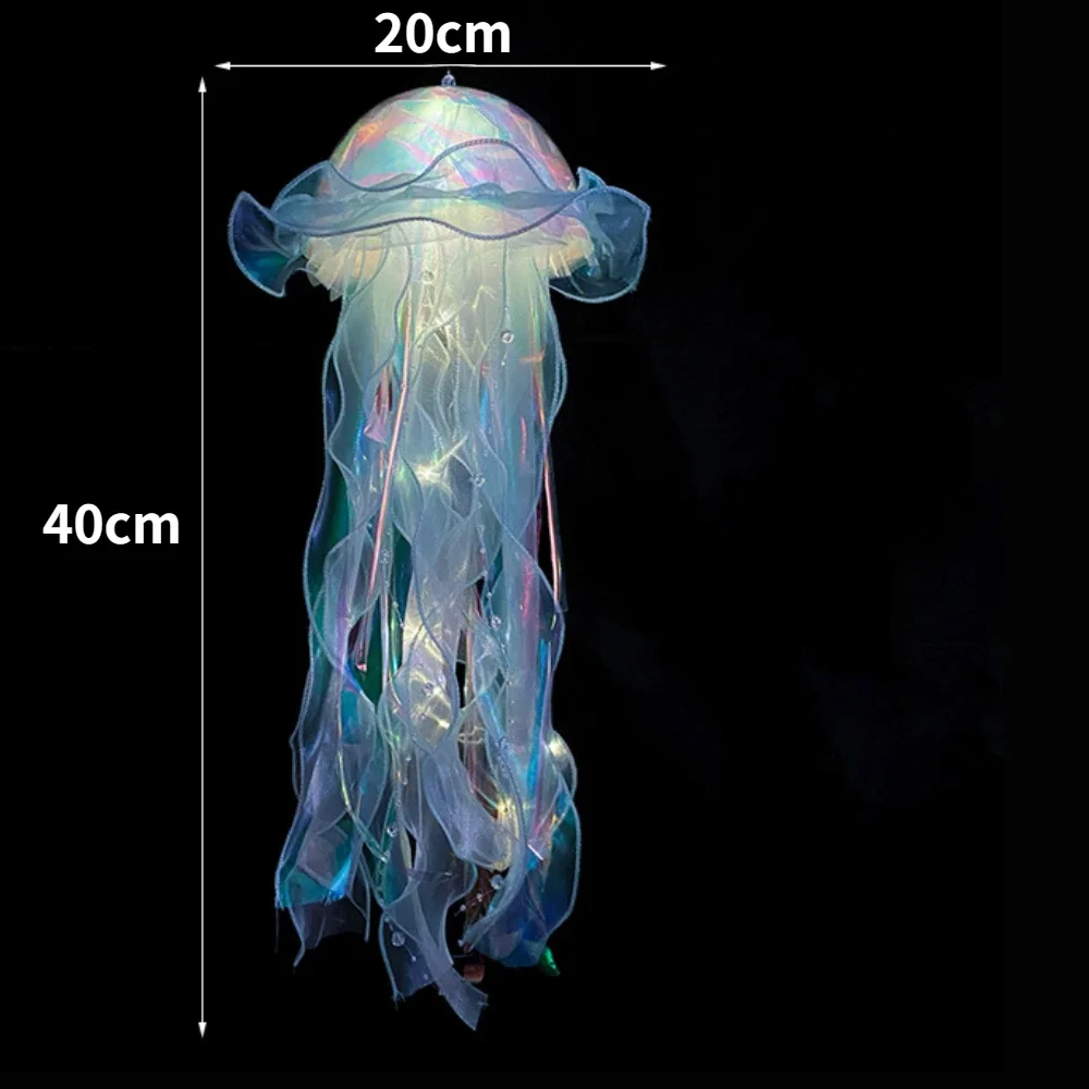 Mermaid Theme Party Decor DIY Jellyfish Lantern Under The Sea Colorful Jellyfish Little Mermaid Ocean Party Decor Baby Shower
