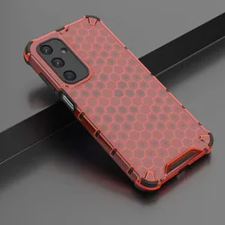 Luxury Honeycomb Hybrid Shockproof Phone Case - 2-in-1 Design for S25 (Brown)