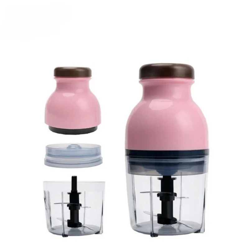 JIQI 220V Electric Food Processor Mini Meat Ginder Juice Extractor Garlic Chili Mincer Baby Food Pumpkin Potato Puree Maker 4