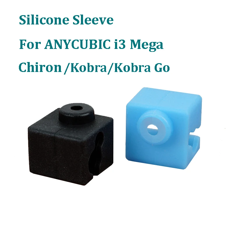 Aquecido Bloco Silicone Sock Quente Mantendo Tampa Silicone Sleeve Anycubic i3 Mega Chiron Kobra go Aquecimento Pcs E3d