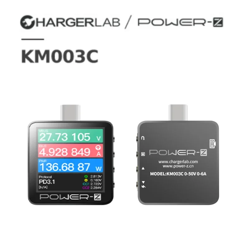 USBテスター KM003C ケーブル xiaomi対応　デジタルマルチメーター Amazon.com: ChargerLAB Power-Z KM003C Portable USB-C Fast