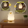 Creative and Fun Duck Silicone Pat Small Night Light Desktop Decoration Atmosphere Light USB Charging Children's Bedroom Light 5