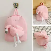 Toddler Backpack Zoo Animals Backpacks Cute Plush Bag Cartoon Preschool Book Bag for Girls Boys with Stuffed Toy 3