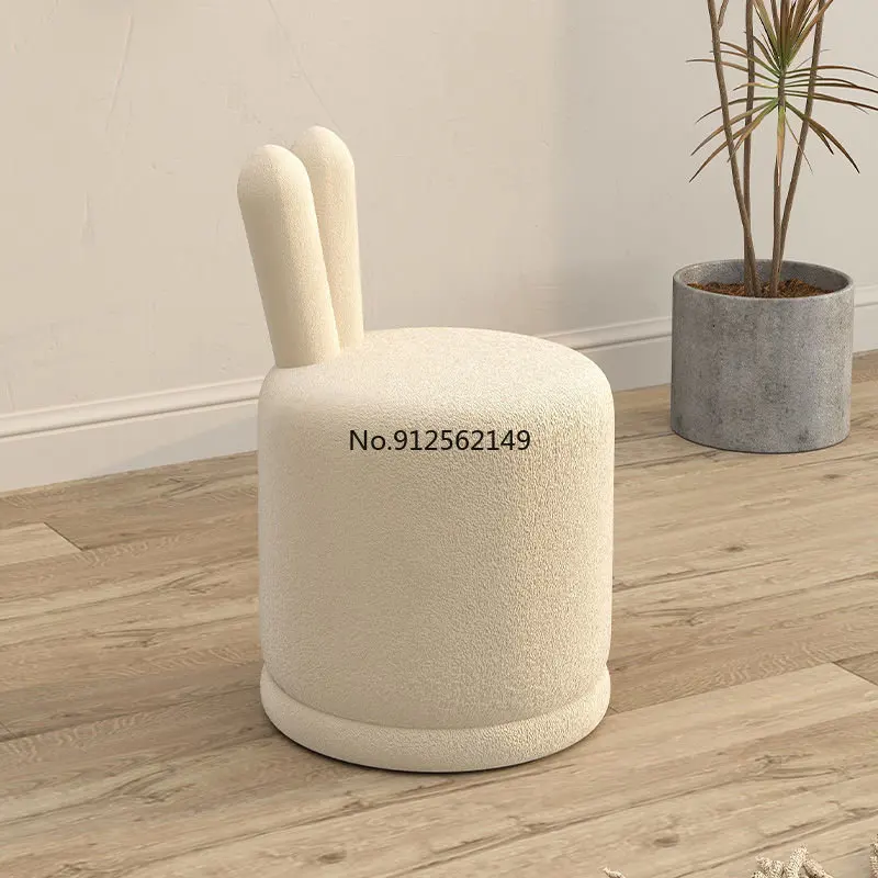 

cute dressing stool girl heart ins net single makeup chair home backrest bedroom simple chairs дизайнерская мебель step stool