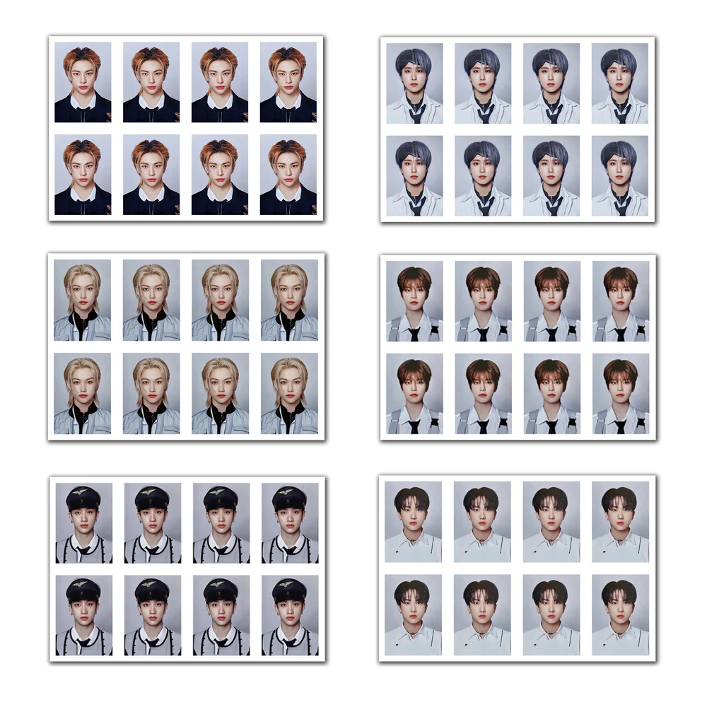 

KPOP Stray Kids 2023 FM One-inch ID Photo FELIX BANGCHAN HYUNJIN FAN MEETING Photo Cards Passport Student Card Fans Collection