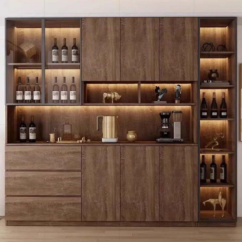 Whiskey Cabinet Nordic Showcase Bar Luxury Outdoor Elegant Vintage Wine Stands Iron Full Kitchen Drinks Vitrine Display Rack