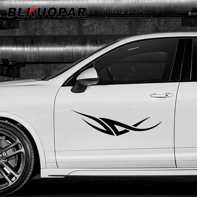 

BLKUOPAR for Tribal Flame Car Stickers Occlusion Scratch Sunscreen Decals Waterproof Simple Car Accessories Trunk Decor