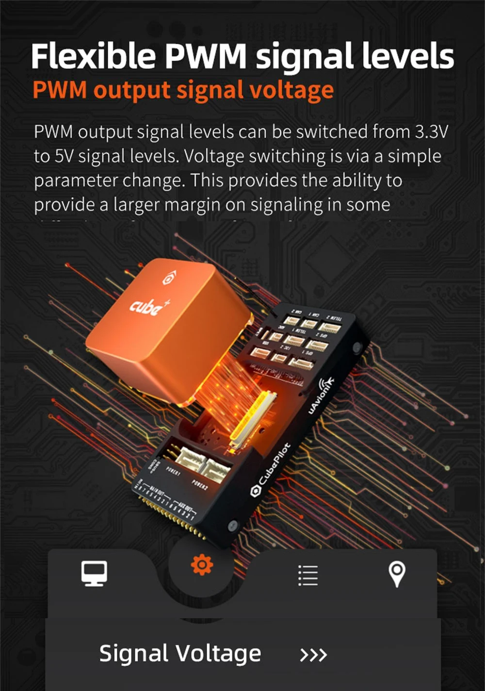 Description Picture 5 of itemHEX Cube+ PIXHAWK2 Flight Control H7 Orange cube ADS-B HERE3+ GPS with RFD900x Telemetry Combo For RC DRONE
