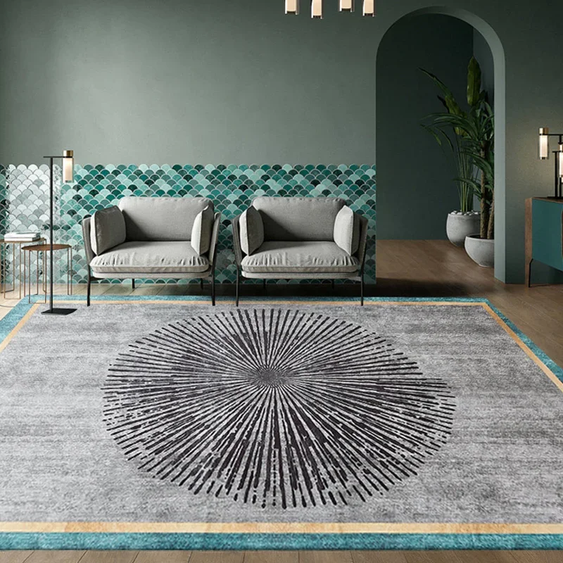 Geometric Mosaic Bedroom Bedside Blanket Super Soft Carpet Machine Washable Floor Mats