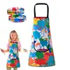 Children's Art Apron Multi-purpose Waterproof Painting Apron With 2 Sleeves And Pocket Suitable For Painting, Baking And DIY 3