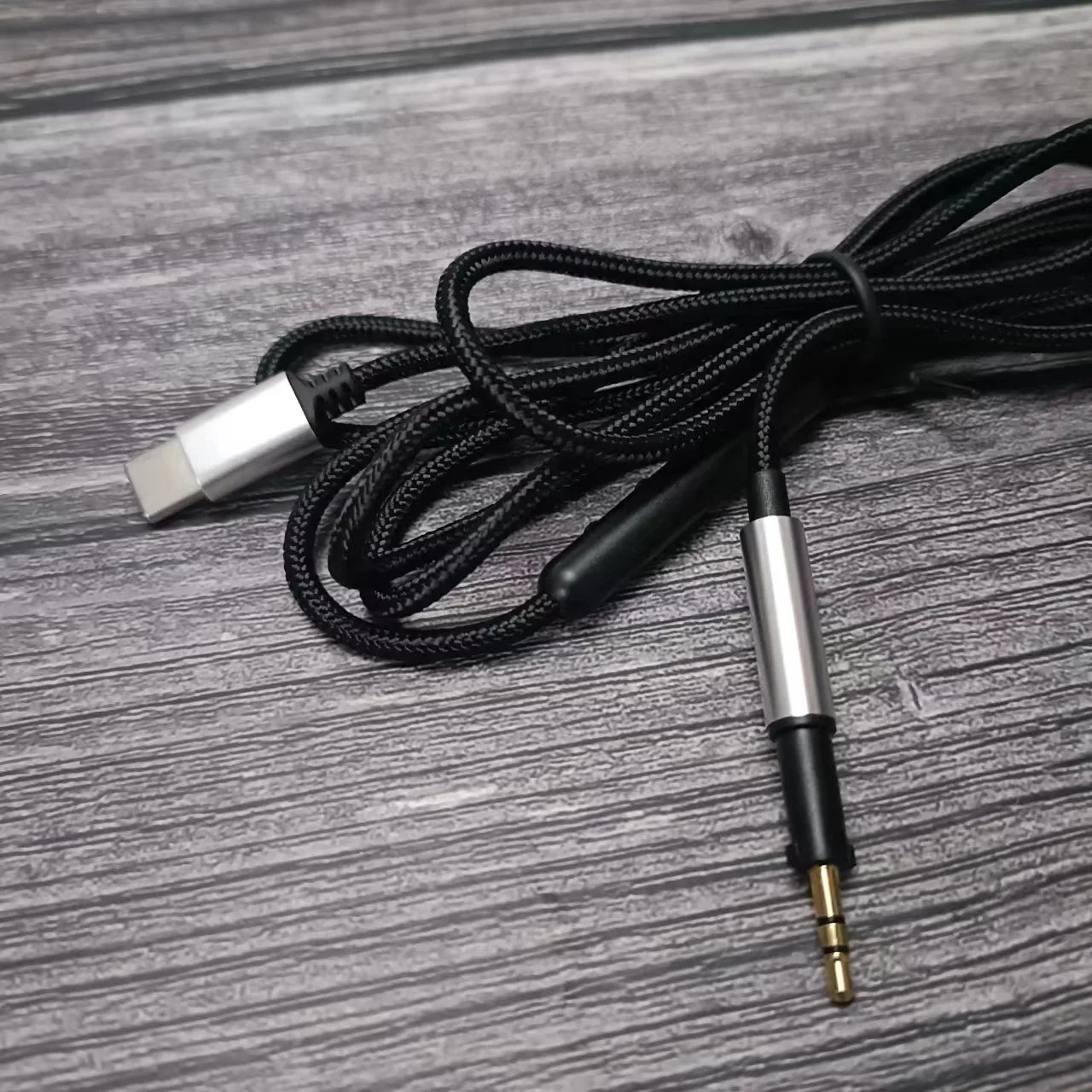 USB Type C to 2.5mm Replacement Nylon Braided Cable Wire Extension Cord for AKG K450 K451 K452 K480 K490 K495 Q460 Headphones