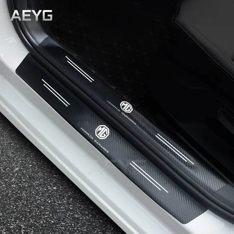 Car Door Sill Carbon Fiber Sticker For Mg Mg3 Mg5 Mg6 Mg7 Tf Zr Zs 3sw