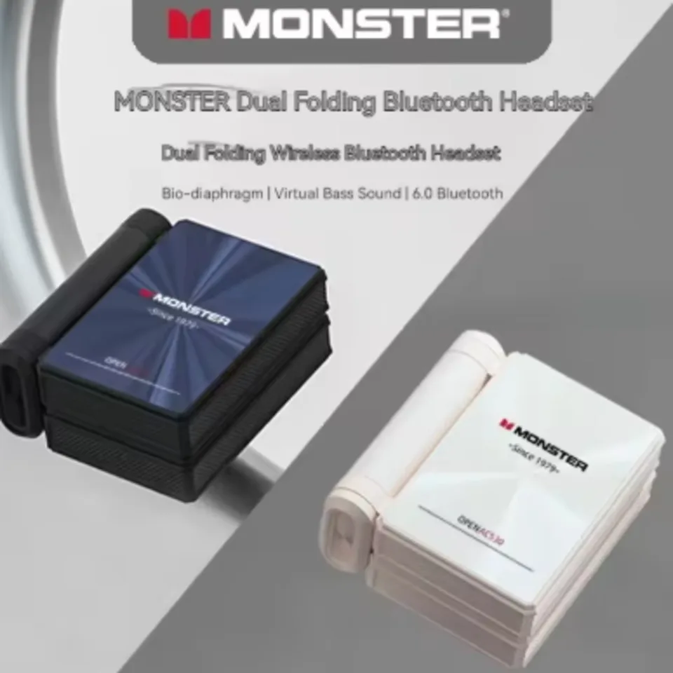 モンスター AC530 ワイヤレス Bluetooth イヤホン骨伝導耳掛け非耳二重