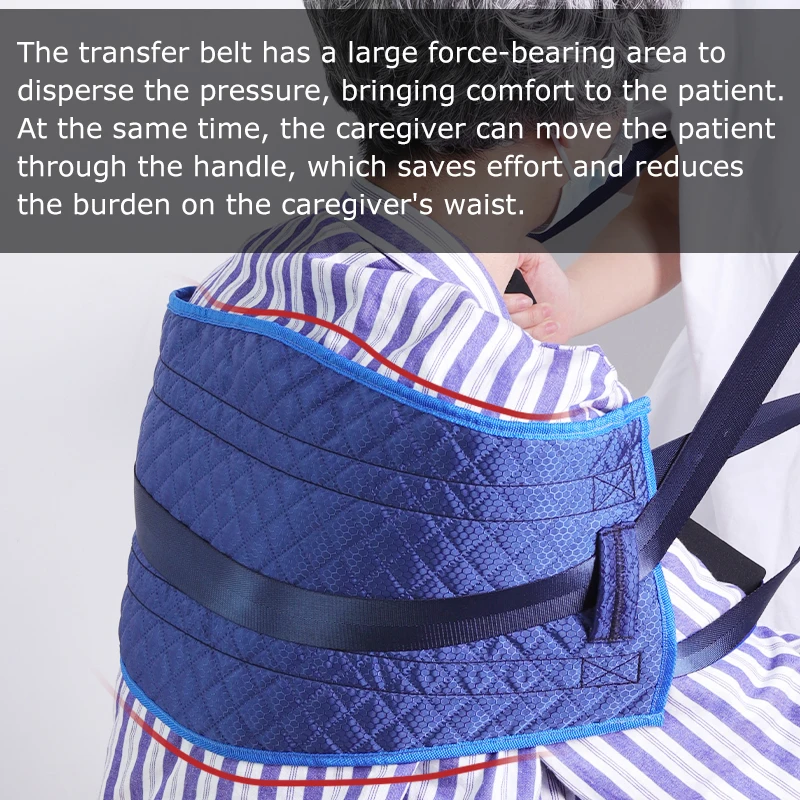 Lefeke Comfort Sling Seated Position Assist Sling Nursing Staff Horizontal Position Transfers Elderly Bedridden Safety Sling 5
