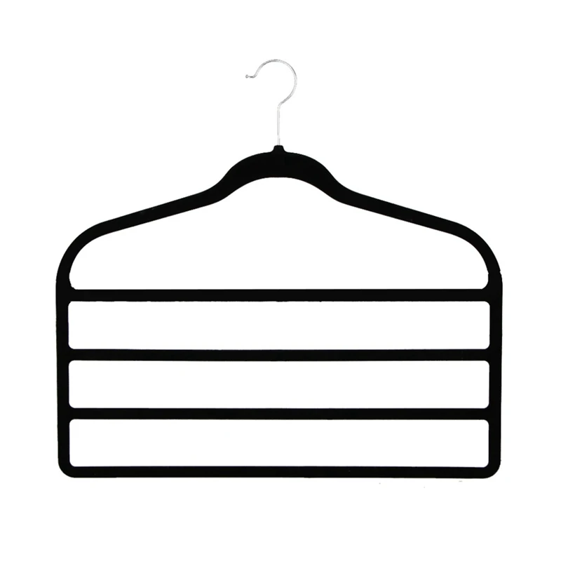 

Organization And Storage,10 Pack Pants-Hangers-Space-Saving,Closet-Organizers-And-Storage,Non Slip Velvet Hanger