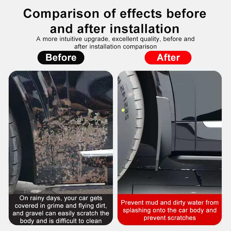 BYD 씨라이언 07 EV 2024 2025 2026 씨라이언 7 차량용 베이킹 페인트 펜더 머드가드 플랩 가드 스플래시 머드플랩