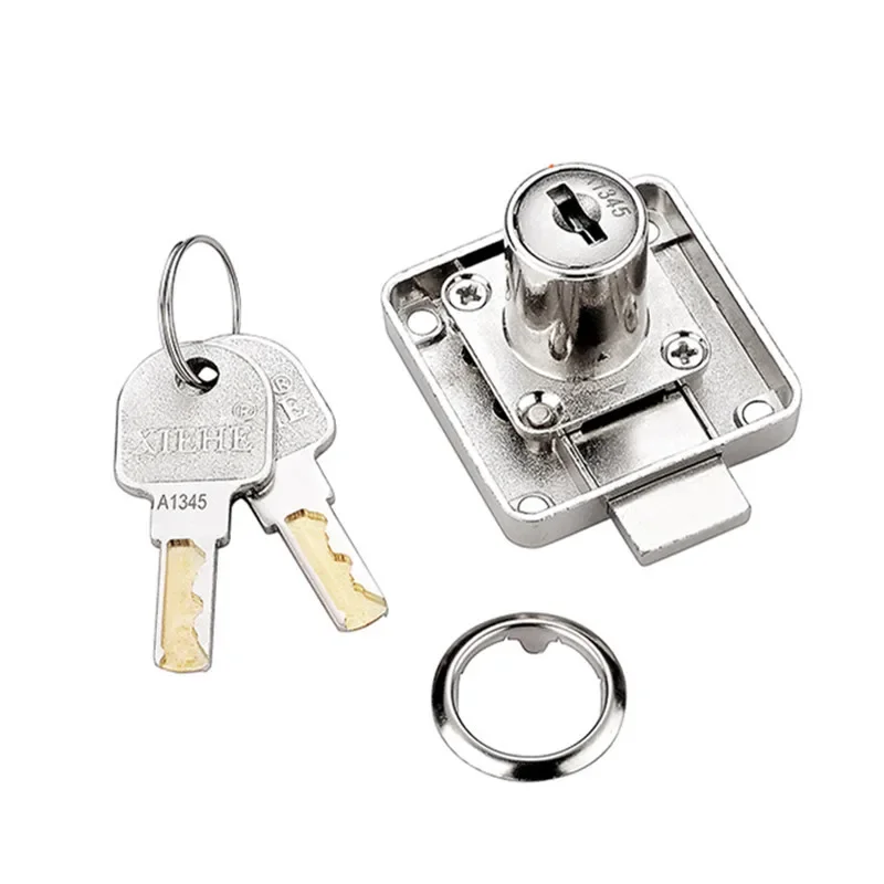 4 Serrature A Cilindro Con Chiavi Uguali - Per Cassetti E Ante Armadi - Foto 10