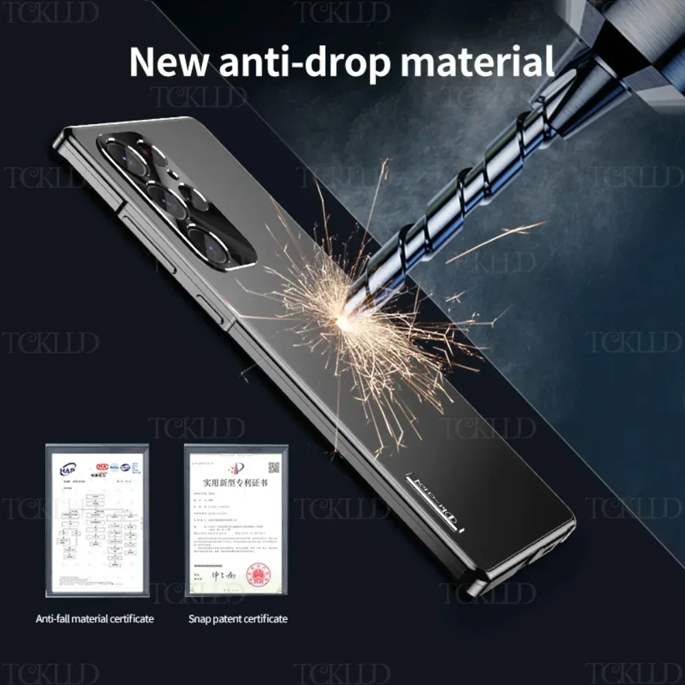 2025 Premium Metal Magnetic Ultra-Thin Protective Case - Full Camera Shield & Durable Aluminum Alloy Back Cover