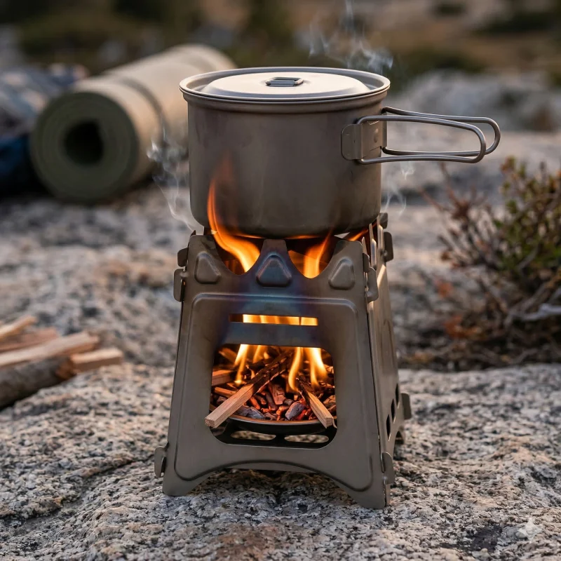 Titanium Folding Wood Stove 2